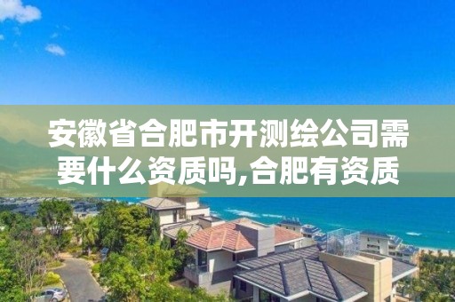 安徽省合肥市開測繪公司需要什么資質嗎,合肥有資質的測繪公司。