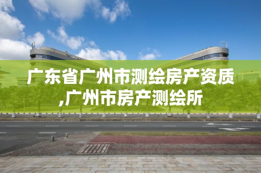 廣東省廣州市測繪房產資質,廣州市房產測繪所