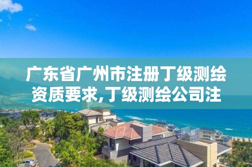 廣東省廣州市注冊(cè)丁級(jí)測(cè)繪資質(zhì)要求,丁級(jí)測(cè)繪公司注冊(cè)條件。