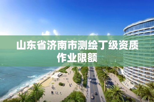 山東省濟南市測繪丁級資質作業限額