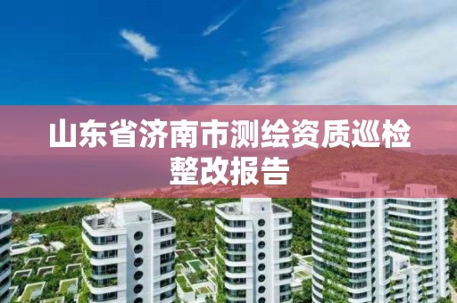 山東省濟南市測繪資質巡檢整改報告