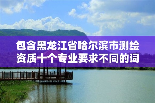 包含黑龍江省哈爾濱市測(cè)繪資質(zhì)十個(gè)專業(yè)要求不同的詞條