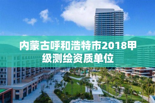 內蒙古呼和浩特市2018甲級測繪資質單位