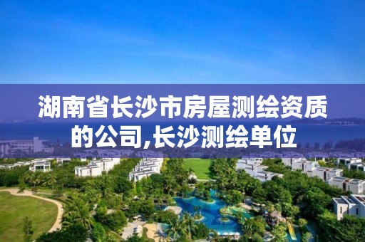 湖南省長沙市房屋測繪資質的公司,長沙測繪單位