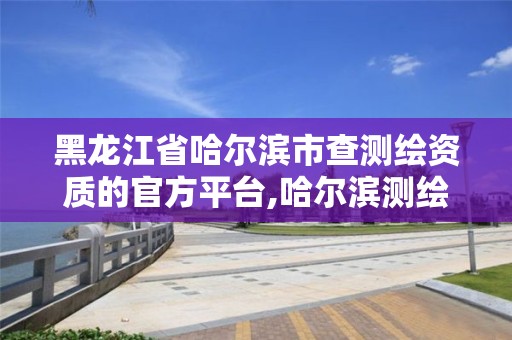 黑龍江省哈爾濱市查測繪資質(zhì)的官方平臺,哈爾濱測繪局幼兒園是民辦還是公辦