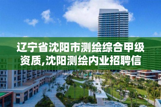 遼寧省沈陽市測繪綜合甲級資質,沈陽測繪內業招聘信息