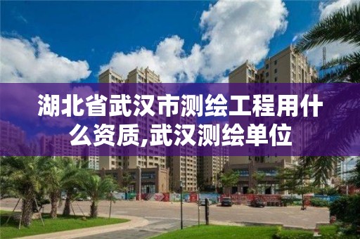 湖北省武漢市測繪工程用什么資質(zhì),武漢測繪單位