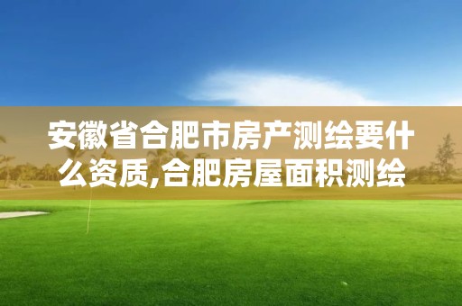 安徽省合肥市房產測繪要什么資質,合肥房屋面積測繪公司。