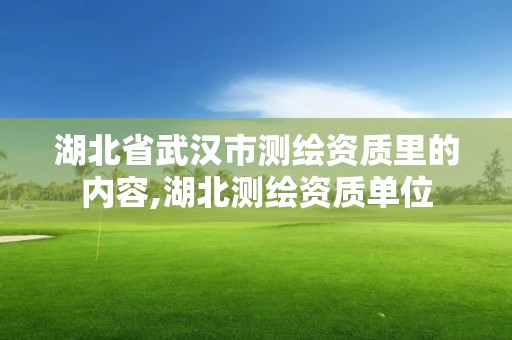 湖北省武漢市測繪資質(zhì)里的內(nèi)容,湖北測繪資質(zhì)單位