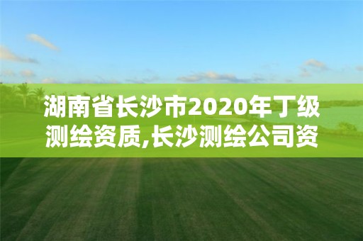 湖南省長沙市2020年丁級測繪資質,長沙測繪公司資質有哪家