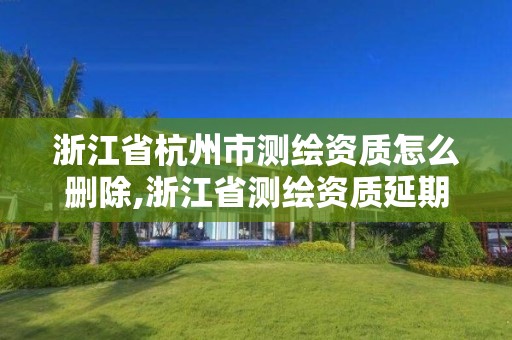 浙江省杭州市測繪資質怎么刪除,浙江省測繪資質延期公告