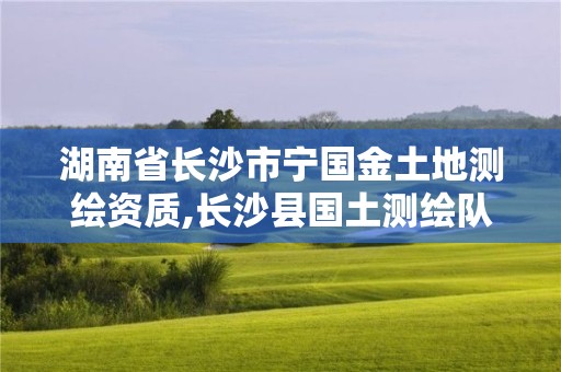 湖南省長沙市寧國金土地測繪資質(zhì),長沙縣國土測繪隊