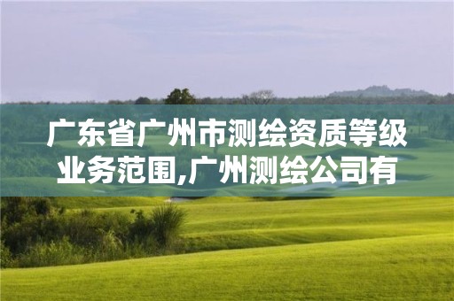 廣東省廣州市測繪資質(zhì)等級業(yè)務(wù)范圍,廣州測繪公司有哪些