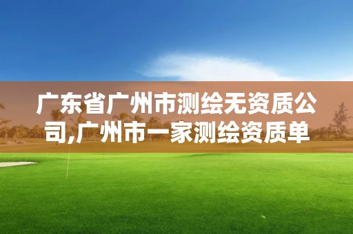 廣東省廣州市測(cè)繪無(wú)資質(zhì)公司,廣州市一家測(cè)繪資質(zhì)單位