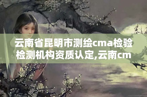 云南省昆明市測繪cma檢驗檢測機構資質認定,云南cma認證的檢測機構。