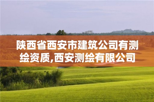 陜西省西安市建筑公司有測(cè)繪資質(zhì),西安測(cè)繪有限公司