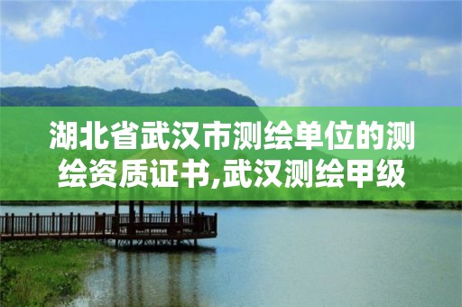 湖北省武漢市測繪單位的測繪資質證書,武漢測繪甲級資質公司