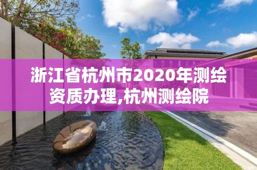 浙江省杭州市2020年測繪資質(zhì)辦理,杭州測繪院