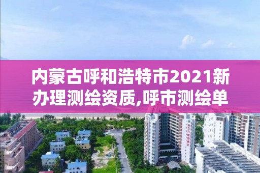 內(nèi)蒙古呼和浩特市2021新辦理測(cè)繪資質(zhì),呼市測(cè)繪單位