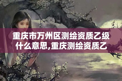 重慶市萬州區測繪資質乙級什么意思,重慶測繪資質乙級申報條件