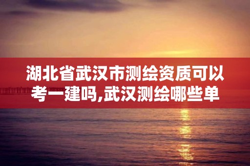 湖北省武漢市測繪資質可以考一建嗎,武漢測繪哪些單位比較好。