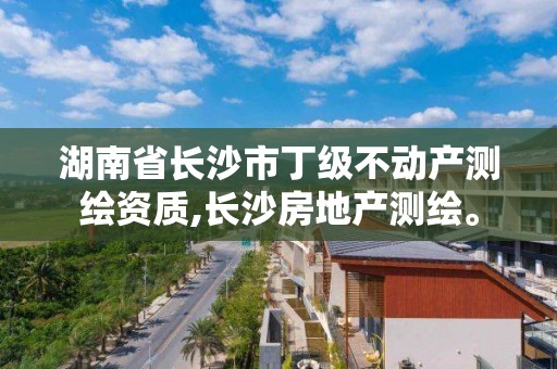 湖南省長沙市丁級不動產測繪資質,長沙房地產測繪。