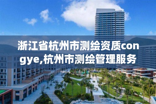 浙江省杭州市測繪資質congye,杭州市測繪管理服務平臺