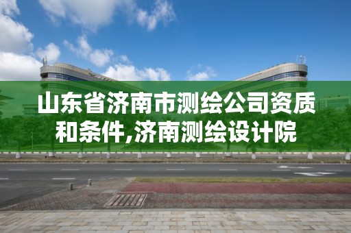 山東省濟南市測繪公司資質和條件,濟南測繪設計院