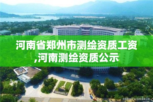 河南省鄭州市測繪資質工資,河南測繪資質公示