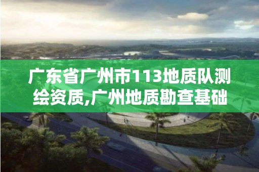 廣東省廣州市113地質隊測繪資質,廣州地質勘查基礎工程公司。