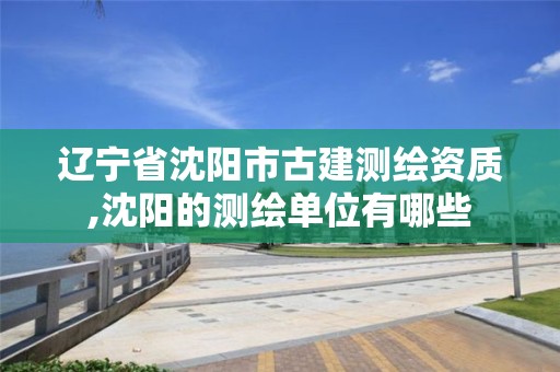 遼寧省沈陽市古建測繪資質,沈陽的測繪單位有哪些