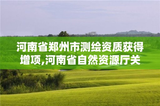 河南省鄭州市測繪資質獲得增項,河南省自然資源廳關于延長測繪資質證書有效期的公告