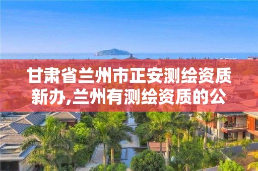 甘肅省蘭州市正安測繪資質新辦,蘭州有測繪資質的公司有