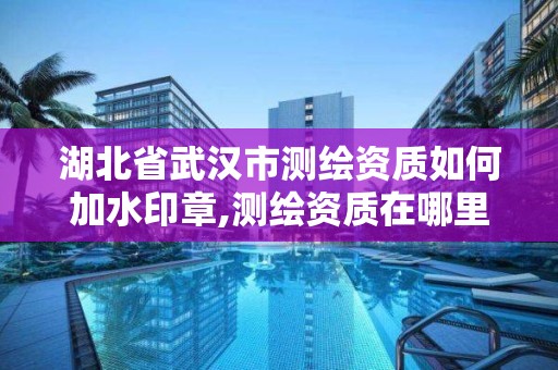 湖北省武漢市測繪資質如何加水印章,測繪資質在哪里申報。