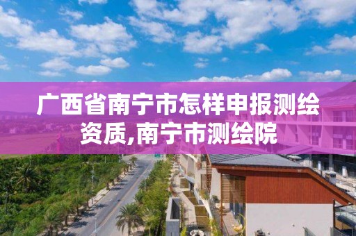 廣西省南寧市怎樣申報測繪資質,南寧市測繪院