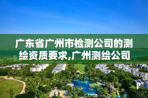 廣東省廣州市檢測公司的測繪資質要求,廣州測繪公司有哪些。