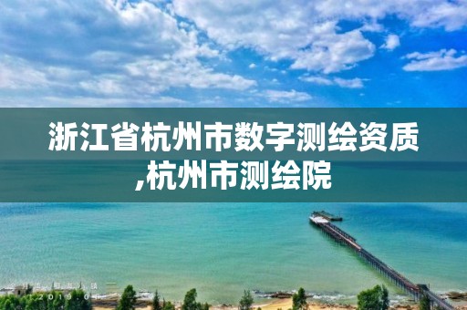 浙江省杭州市數字測繪資質,杭州市測繪院