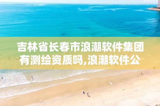 吉林省長春市浪潮軟件集團(tuán)有測繪資質(zhì)嗎,浪潮軟件公司地址。