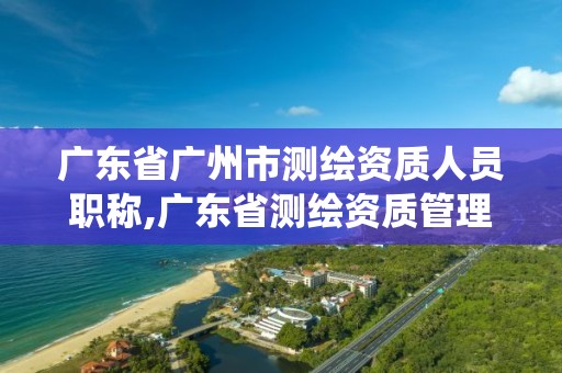 廣東省廣州市測繪資質人員職稱,廣東省測繪資質管理系統