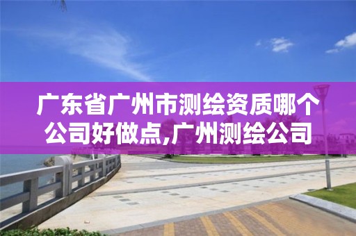 廣東省廣州市測繪資質哪個公司好做點,廣州測繪公司排名名單。