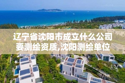 遼寧省沈陽市成立什么公司要測繪資質,沈陽測繪單位招聘