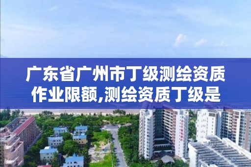 廣東省廣州市丁級測繪資質作業限額,測繪資質丁級是什么意思