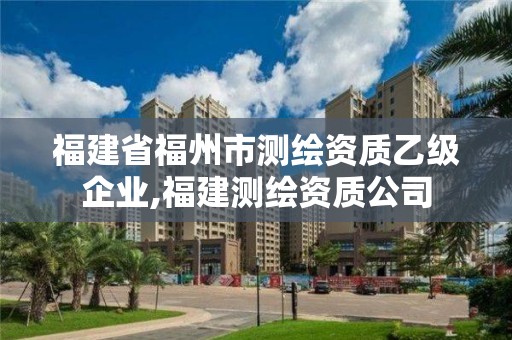 福建省福州市測繪資質(zhì)乙級企業(yè),福建測繪資質(zhì)公司