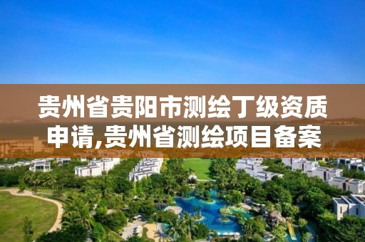 貴州省貴陽市測繪丁級資質申請,貴州省測繪項目備案管理規定