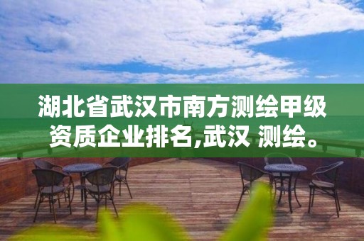 湖北省武漢市南方測繪甲級資質企業排名,武漢 測繪。