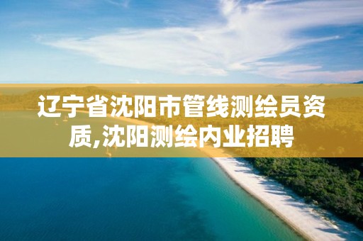 遼寧省沈陽市管線測(cè)繪員資質(zhì),沈陽測(cè)繪內(nèi)業(yè)招聘