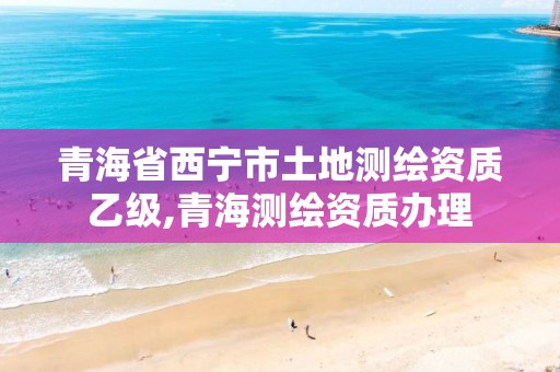 青海省西寧市土地測繪資質乙級,青海測繪資質辦理