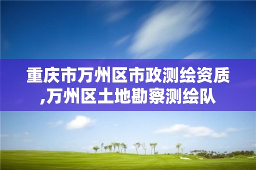 重慶市萬州區(qū)市政測繪資質(zhì),萬州區(qū)土地勘察測繪隊