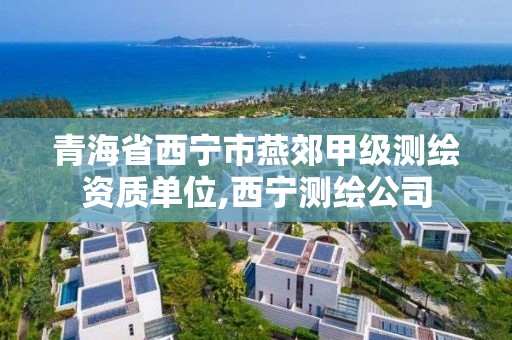 青海省西寧市燕郊甲級測繪資質單位,西寧測繪公司