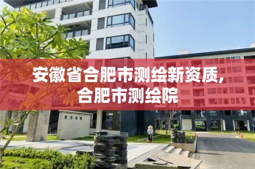 安徽省合肥市測繪新資質,合肥市測繪院